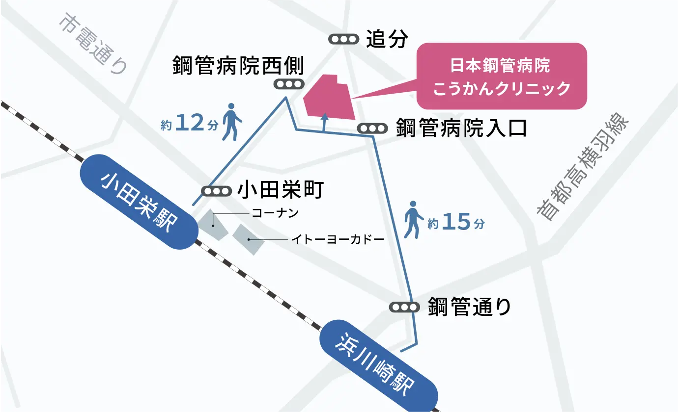JR小田栄駅からの地図